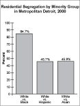 Residential Segregation by Minority Group in Detroit